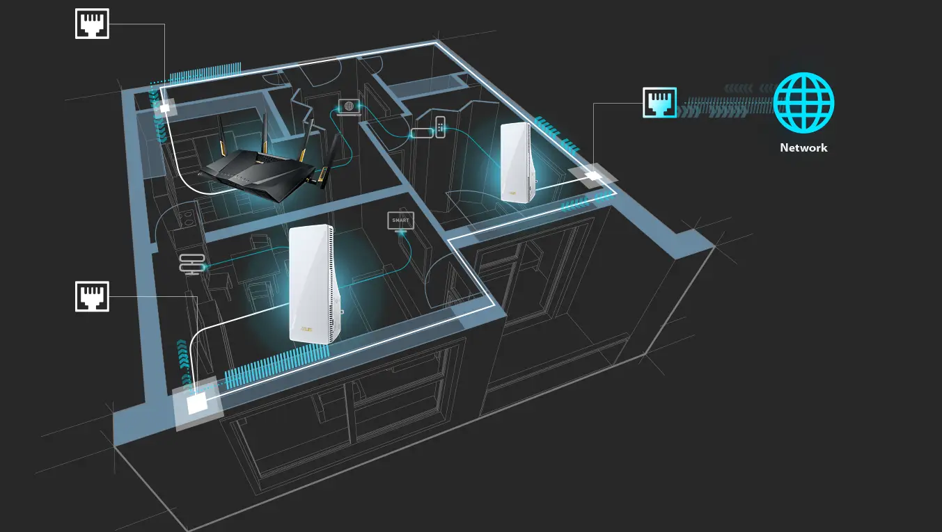ASUS RP-AX56 wzmacniacz sygnału
